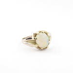 9ct rose gold vintage solid opal ring