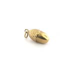 9ct yellow gold acorn charm