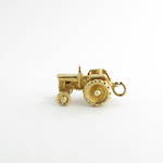 9ct yellow gold tractor charm