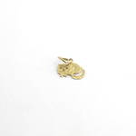 9ct yellow gold cat charm