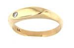 9ct yellow gold diamond ring