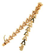 18ct yellow gold fancy link bracelet