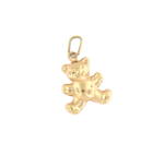 9ct yellow gold 'teddy bear' charm