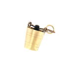 9ct yellow gold bucket charm