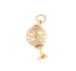 9ct yellow gold 'globe' charm