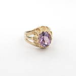 9ct gold amethyst fancy ring