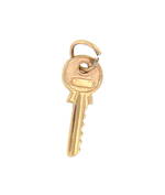 9ct yellow gold 'key' charm