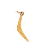 9ct yellow gold 'boomerang' charm