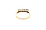 18ct yellow gold x5 diamond eternity ring
