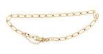9ct gold curb link bracelet