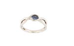 Lady's platinum and tanzanite ring