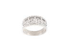 18ct white gold multi diamond band style ring