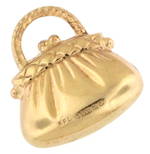 9ct yellow gold 'Handbag' charm