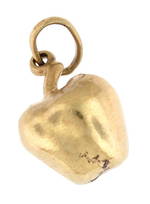 9ct yellow gold 'Apple' charm
