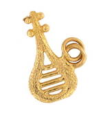 18ct yellow gold 'Ukulele' charm