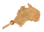 9ct yellow gold 'Map of Australia' charm
