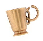 9ct yellow gold 'Mug' charm