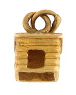 9ct yellow gold tiny house charm