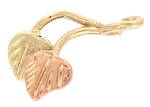 9ct yellow and rose gold 'Leaf' charm