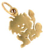 9ct yellow gold 'Lion' charm