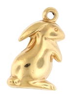 9ct yellow gold 'Rabbit' charm