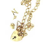 9ct yellow gold chain bracelet