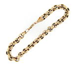 9ct gold belcher link bracelet