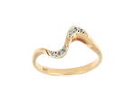 9ct yellow gold diamond set fancy ring