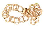 14ct yellow gold fancy bracelet