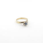 9ct yellow/white gold sapphire and diamond ring