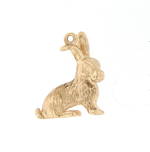 9ct yellow gold 'bunny' charm/pendant