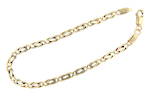14ct yellow gold fancy link bracelet
