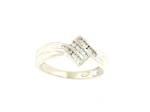 9ct white gold multi-diamond dress ring