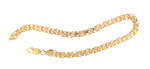9ct yellow gold fancy link bracelet