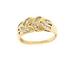 18ct yellow gold diamond set dress ring