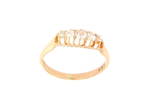 18ct yellow gold antique x5 diamond ring