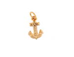 9ct yellow gold 'anchor' charm