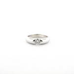 18ct white gold diamond solitaire ring