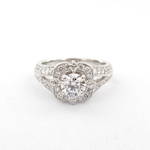 15ct White Gold Diamond Cluster