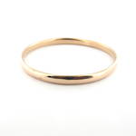 9ct rose gold vintage hollow bangle