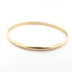 9ct yellow gold thin bangle