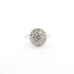 Platinum diamond cluster ring