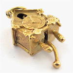9ct yellow gold cuckoo clock charm