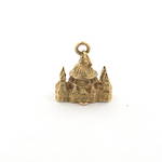 9ct yellow gold cathedral charm