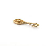 9ct yellow gold tennis racquet with ball