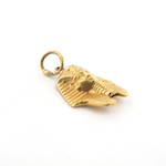 18ct yellow gold Egyptian pharaoh charm