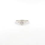 Platinum diamond solitaire ring