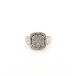14ct yellow and white gold 1.50ct total multi diamond set ring