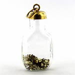 9ct yellow gold 'bottle of gold' charm