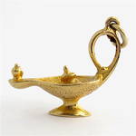 9ct yellow gold aladdin lamp charm